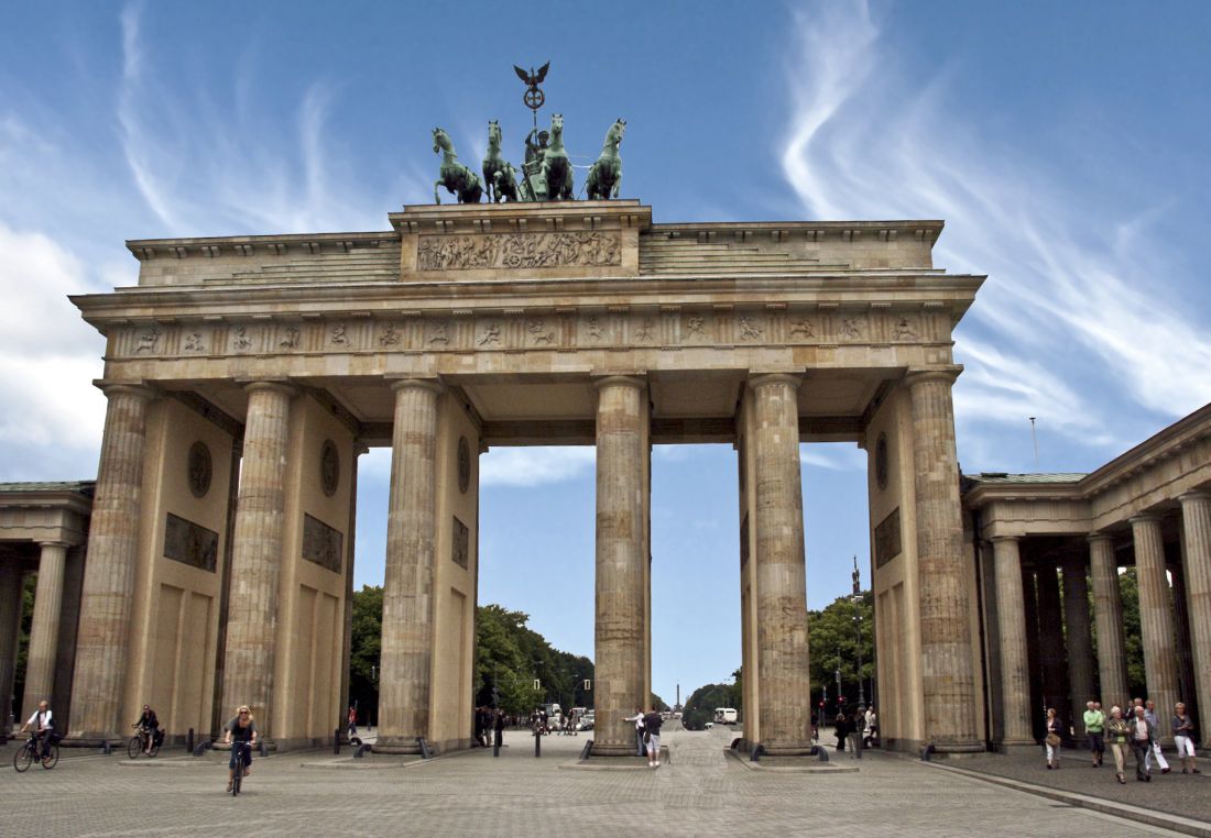 Blick auf das Brandenburger Tor in Berlin