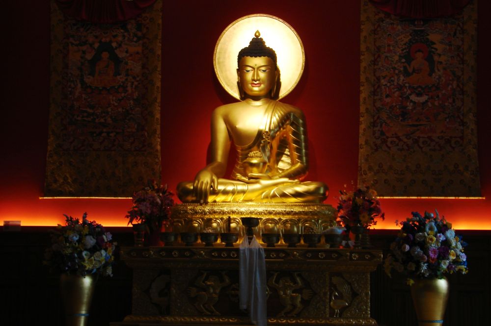 Foto einer Buddha Statur